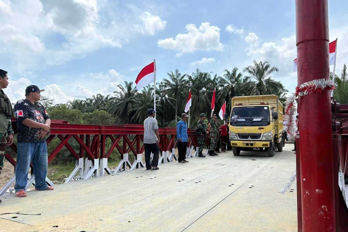 TNI Completes Construction of Bailey Bridge in North Aceh