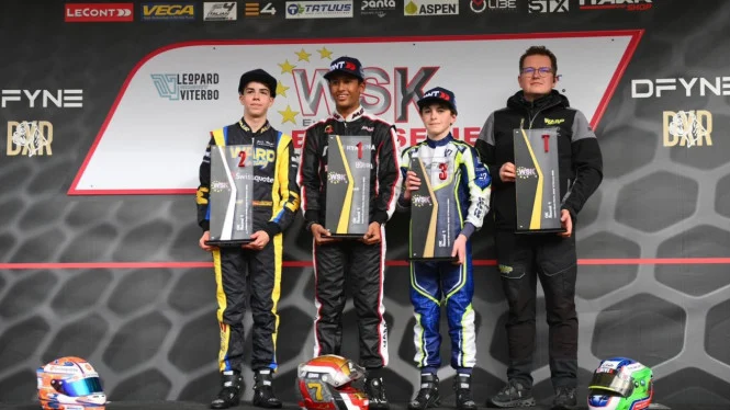 Proud! Indonesian Driver, Qarrar Firhand, Wins WSK Euro Series 2026