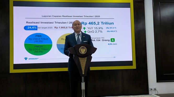Q1 2025 Investment Realisation Reaches Rp465.2 Trillion, Minister Rosan: On Target