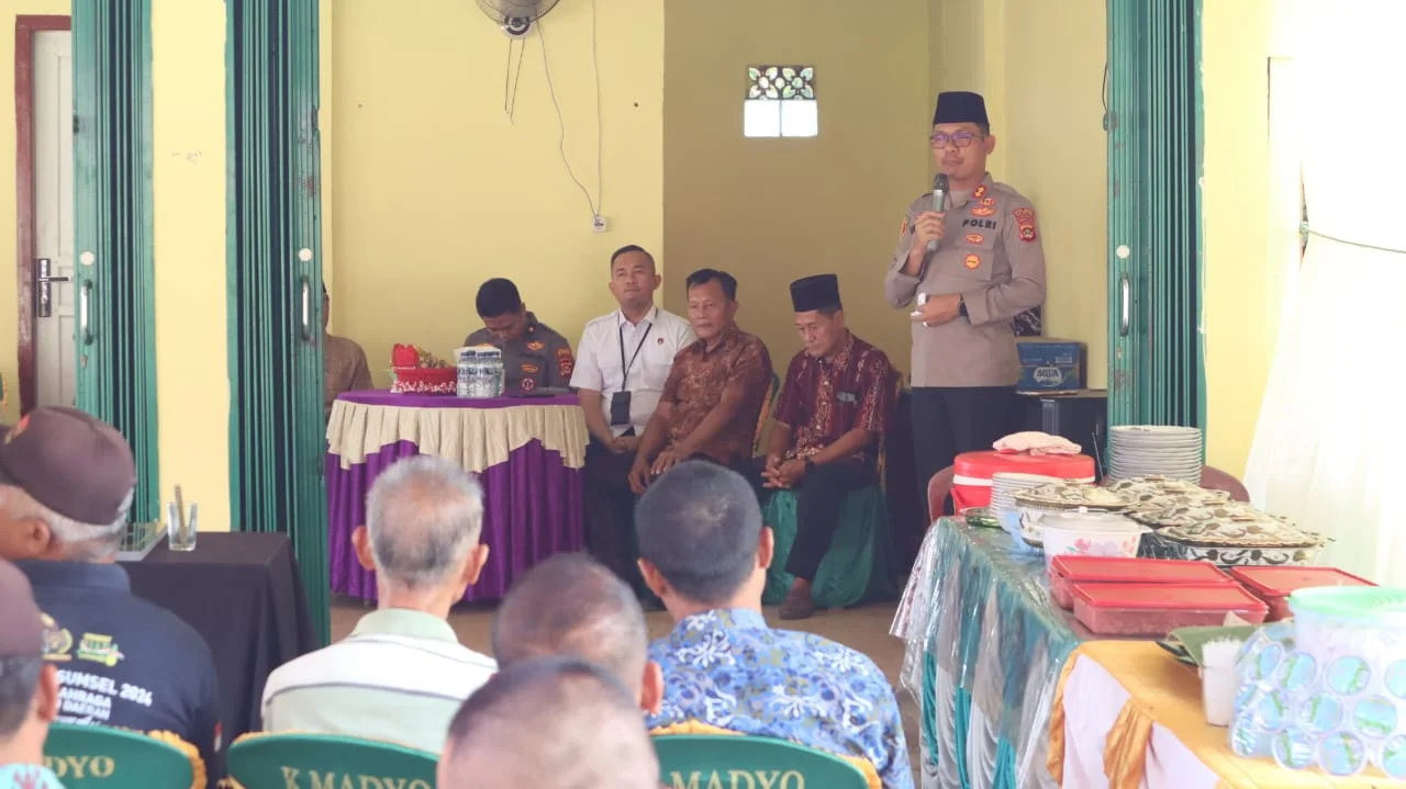 Musi Banyuasin Police Chief Inaugurates Community-Built Police Partnership Post in Rimba Ukur Village