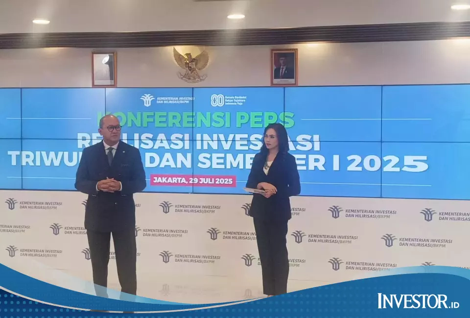Investment Realisation Reaches Rp 477.7 Trillion in Q2 2025, Up 11.5% Year-on-Year