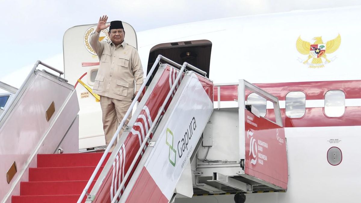 Prabowo Heads to US Accompanied by Bahlil and Teddy to Meet Trump