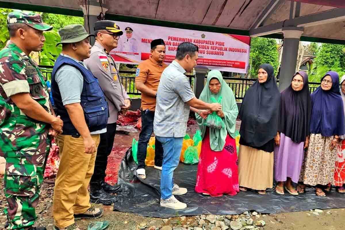 Pidie Regency Distributes 119 Cattle from Presidential Aid for Meugang Tradition