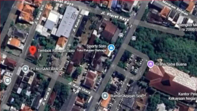 Viral: Jokowi's Residence Labelled 'Solo Wailing Wall' on Google Maps