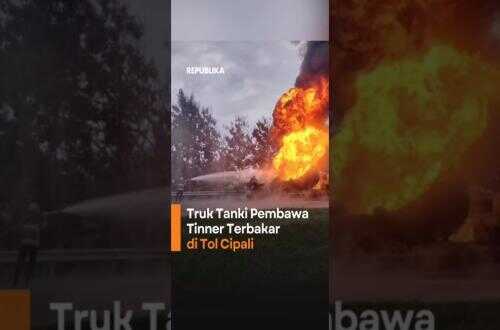 Tanker Truck Carrying Thinner Catches Fire on Cipali Motorway