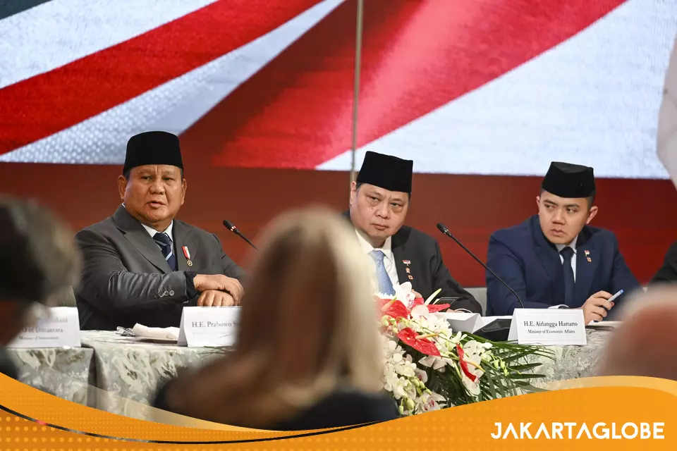Prabowo Tells US Firms Not to Worry About Indonesia's Investment Climate