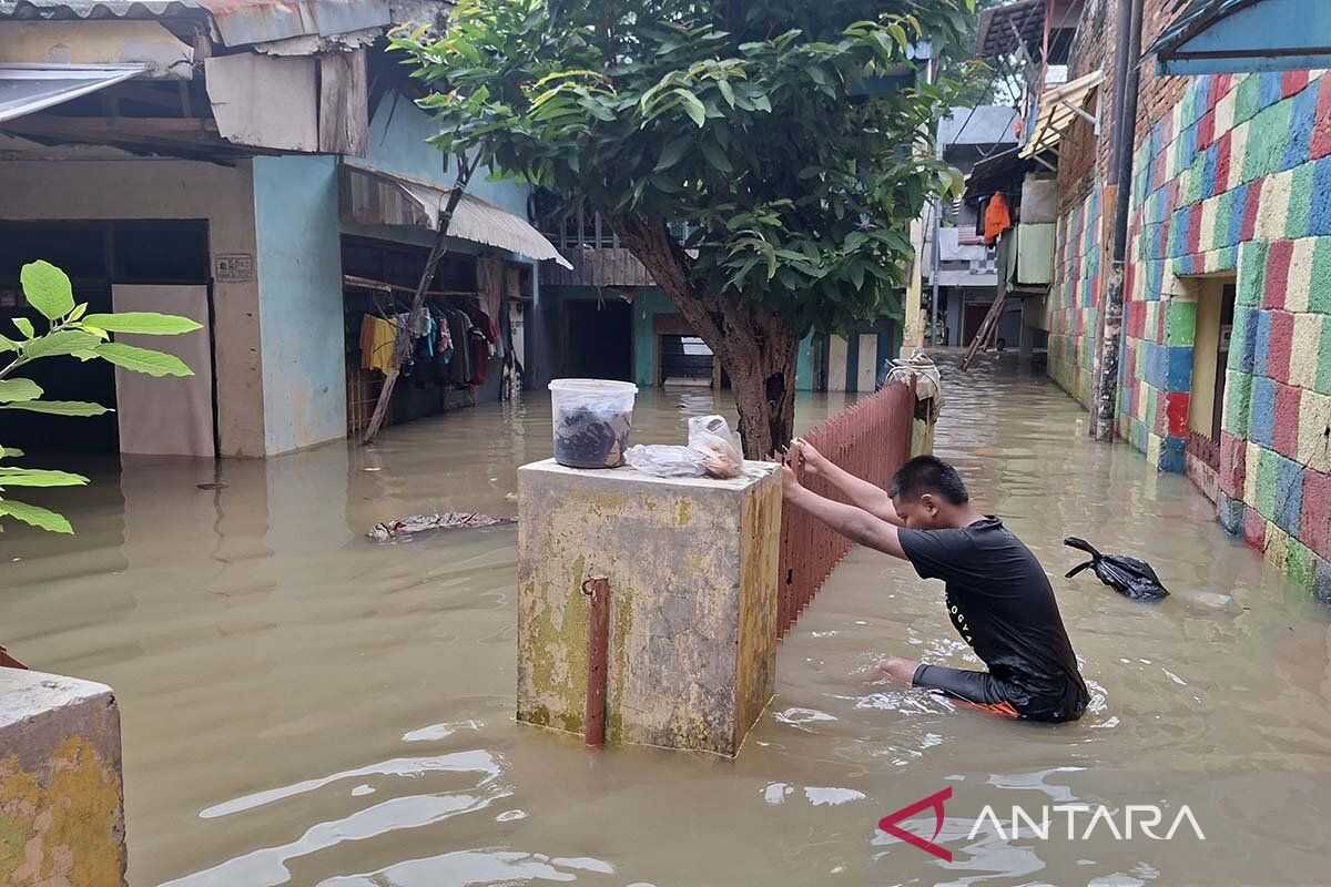 Flooding Submerges Bidara Cina in East Jakarta, Reaching 1.7 Metres