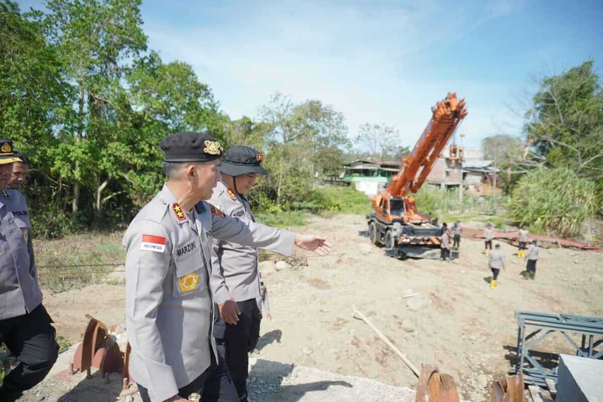 Aceh Police Accelerate Bridge Construction to Restore Access for 7,000 Residents