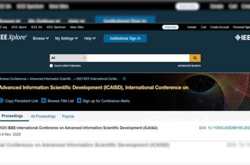 ICAISD 2025 Conference Proceedings Officially Indexed on IEEE Xplore, UBSI Strengthens Global Reputation