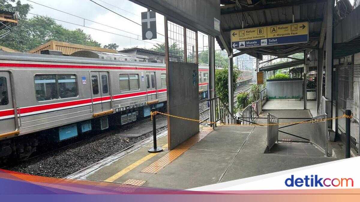 Pondok Cina Station in Depok Changes Entry and Exit Routes, Rail Crossing No Longer Accessible
