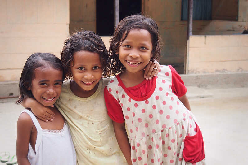 Children perform at Kandank Jurank in South Tangerang to celebrate National Children's Day