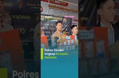 Cimahi Police Uncover 54 Drug Cases