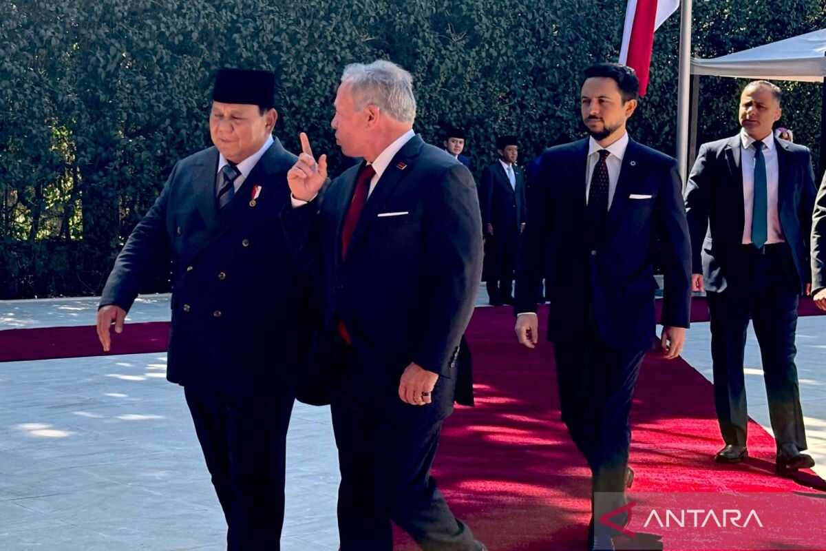 Meeting with King Abdullah II, Prabowo Reaffirms Support for Two-State Solution