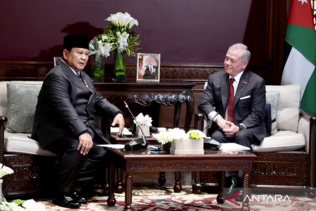 President Prabowo, King Abdullah discuss Palestine situation