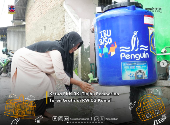 PAM JAYA Aims to Distribute 2,000 Free Water Tanks to Jakarta Residents by 2026