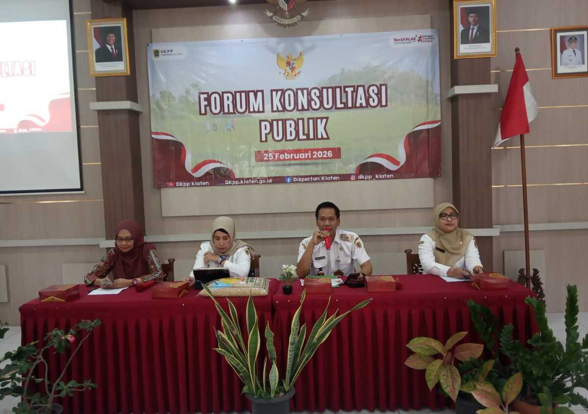 Klaten Food Security and Agriculture Department Holds Public Consultation Forum on Service Standards