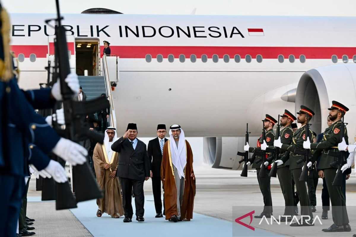 Following Jordan, Prabowo Continues State Visit to UAE to Meet President MBZ