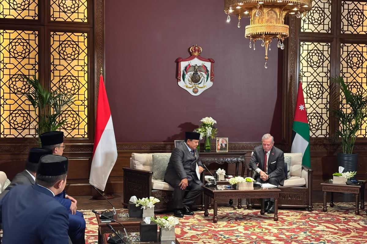 Meeting the King, Prabowo Extends Ramadan Greetings to the People of Jordan