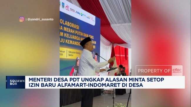 Video: Government Explains Why It's Halting New Alfamart-Indomaret Permits in Villages