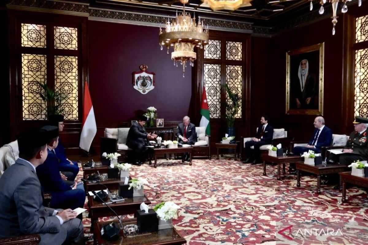 President Prabowo meets King Abdullah II in Jordan for state visit during Ramadan