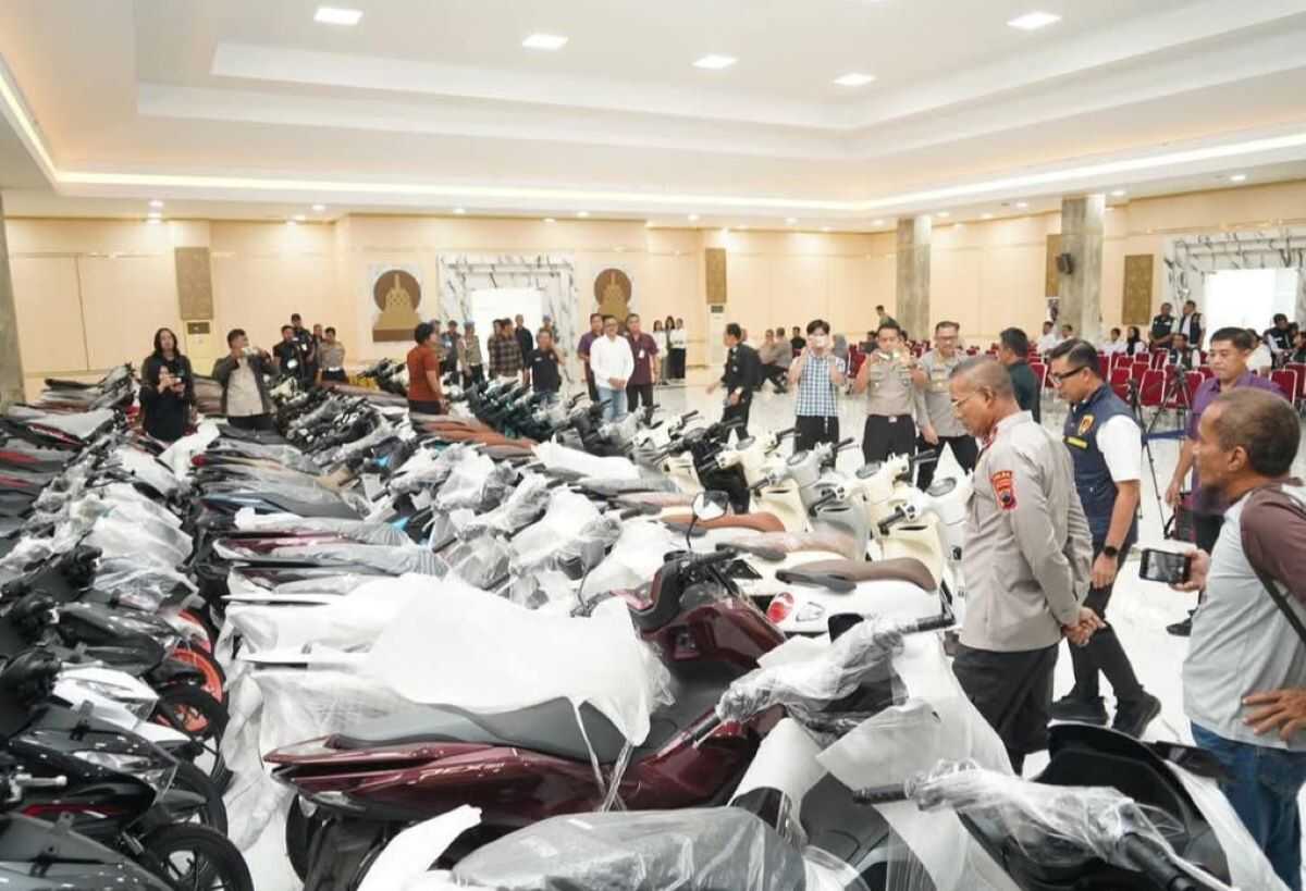 Central Java Police Uncover Inter-Provincial Motorcycle Credit Fraud Syndicate, 87 Vehicles Seized