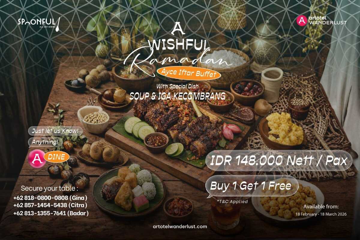 Celebrate a Meaningful Ramadan with 'A Wishful Ramadan' and an All-You-Can-Eat Iftar Buffet at Rooms Inc d’Botanica Bandung