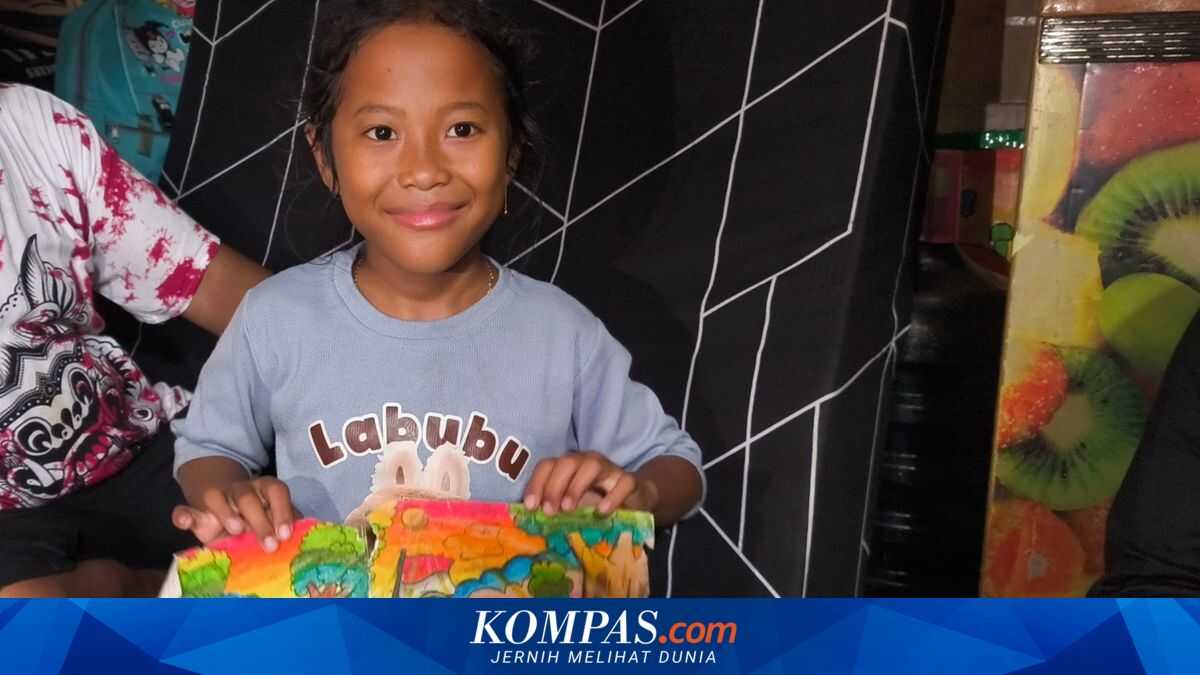 Five Minutes, One Picture: 10-Year-Old Agista Sells Paintings for IDR 5,000 to Buy Rice