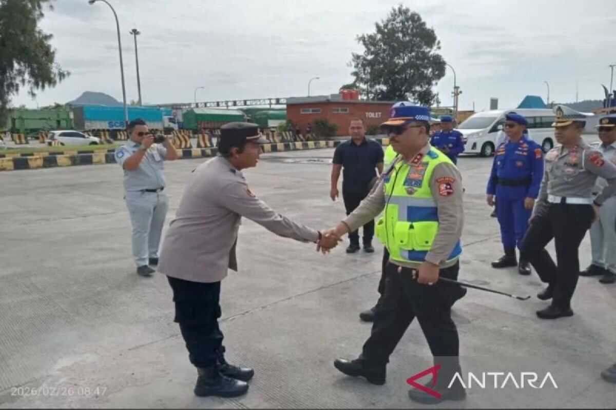 Head of Traffic Corps inspects Bakauheni Port to ensure readiness for 2026 Eid al-Fitr exodus