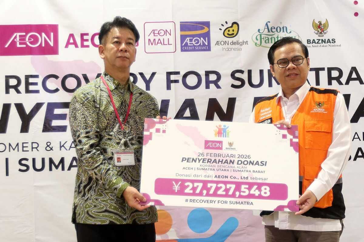 AEON Partners with Baznas to Distribute IDR 4.1 Billion in Sumatra Recovery Aid