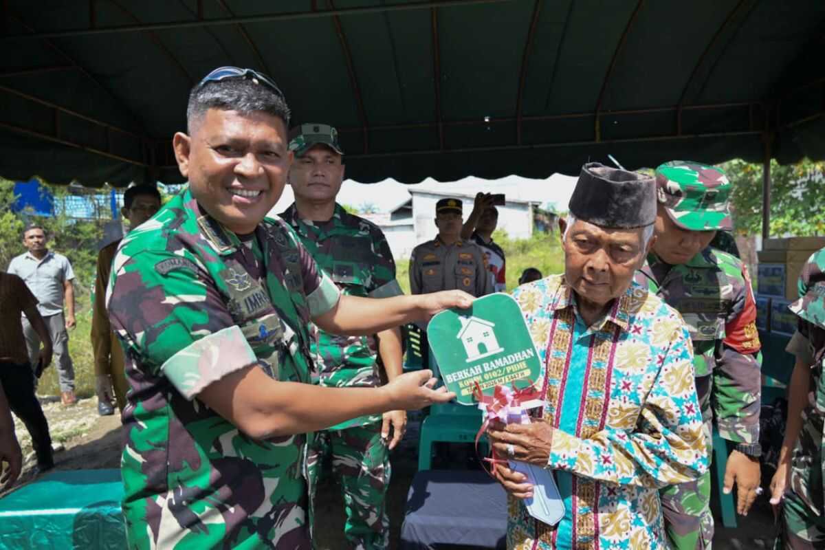 Korem Lilawangsa builds suitable housing for elderly people in Pidie, Aceh