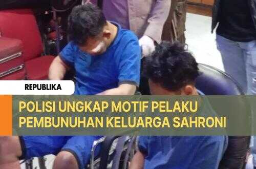 The Sadistic Killer of Five Members of Haji Sahroni's Family Charged with Premeditated Murder