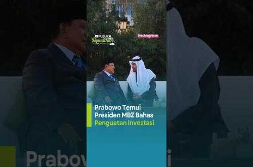Prabowo Meets President MBZ to Discuss Investment Strengthening