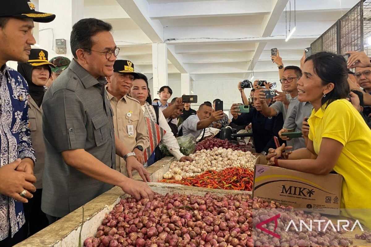 Commerce Minister Inspects Gambir Market in Tebing Tinggi