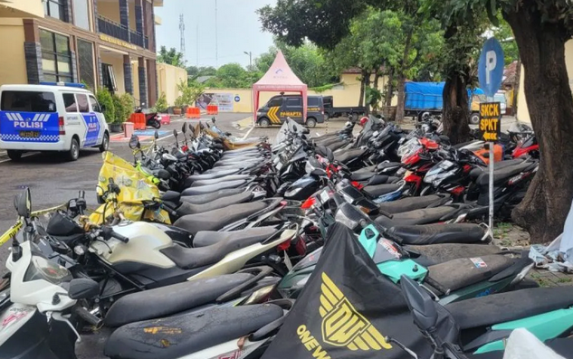 Illegal Racing Perpetrators Fined 3 Million Rupiah, Motorcycles Face Confiscation