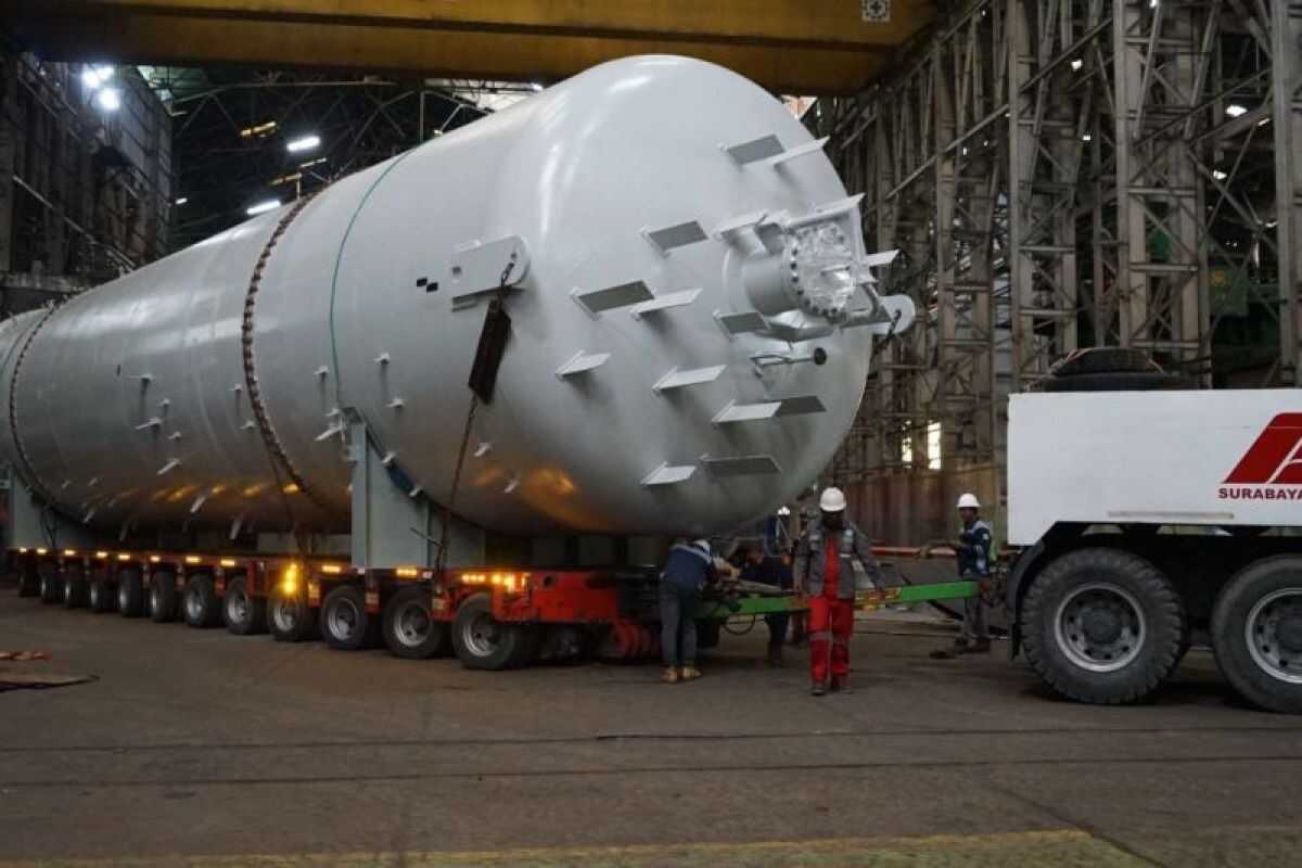 PT Barata Indonesia completes pressure vessels for PT Pupuk Sriwijaya project