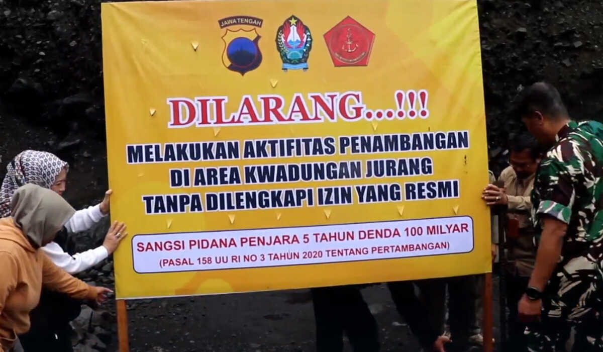 Surveillance of Illegal Quarrying in Temanggung Intensified