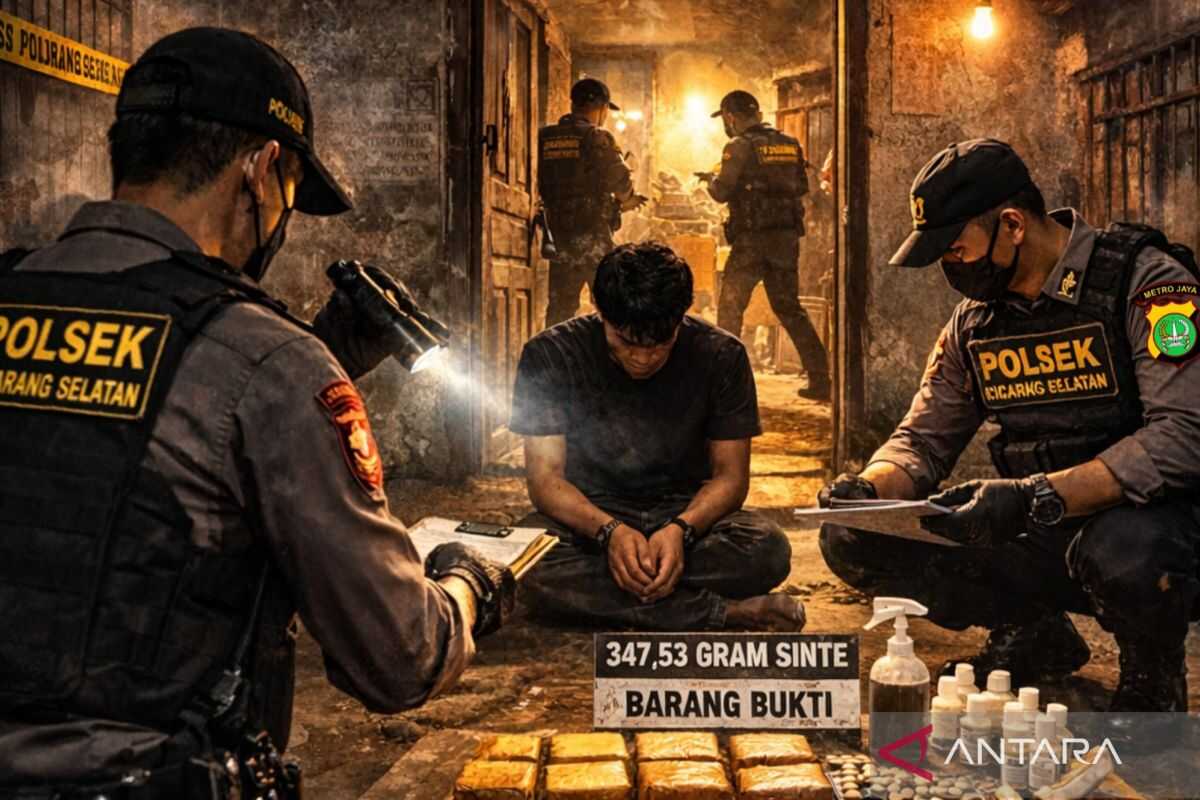 Police dismantle synthetic tobacco drug operation from rented house in Bekasi