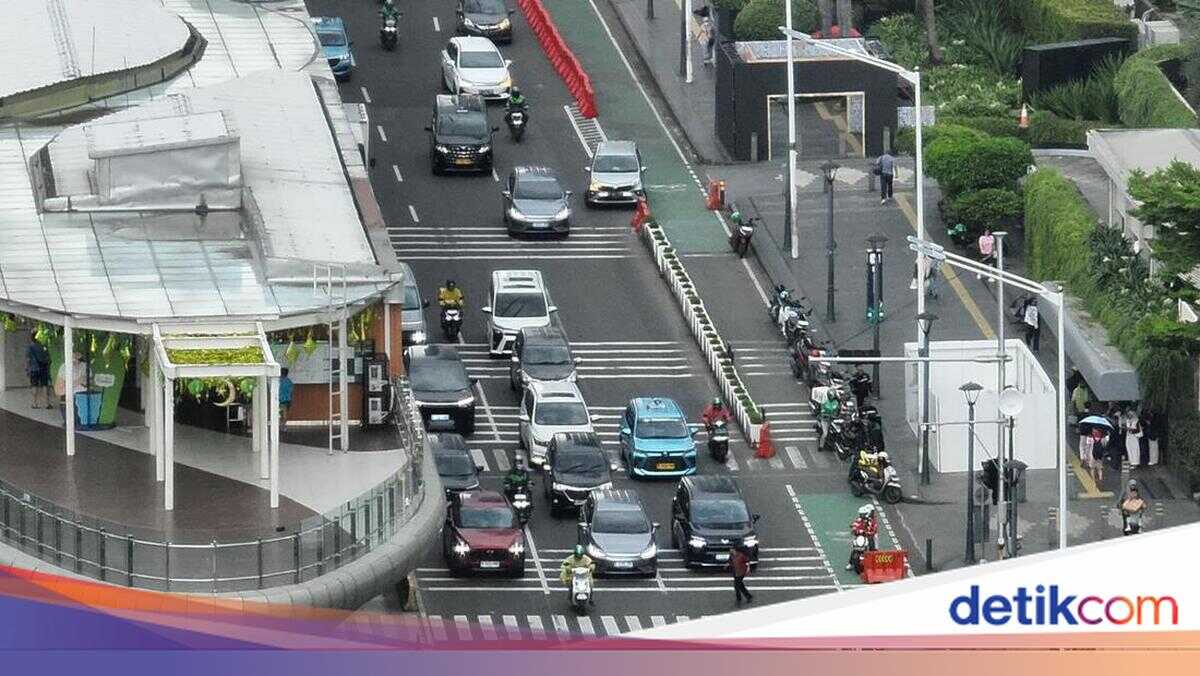 ETLE Precision Drone Technology Monitors Evening Pre-Sunset Gatherings on Thamrin-Wijaya Kusuma Road