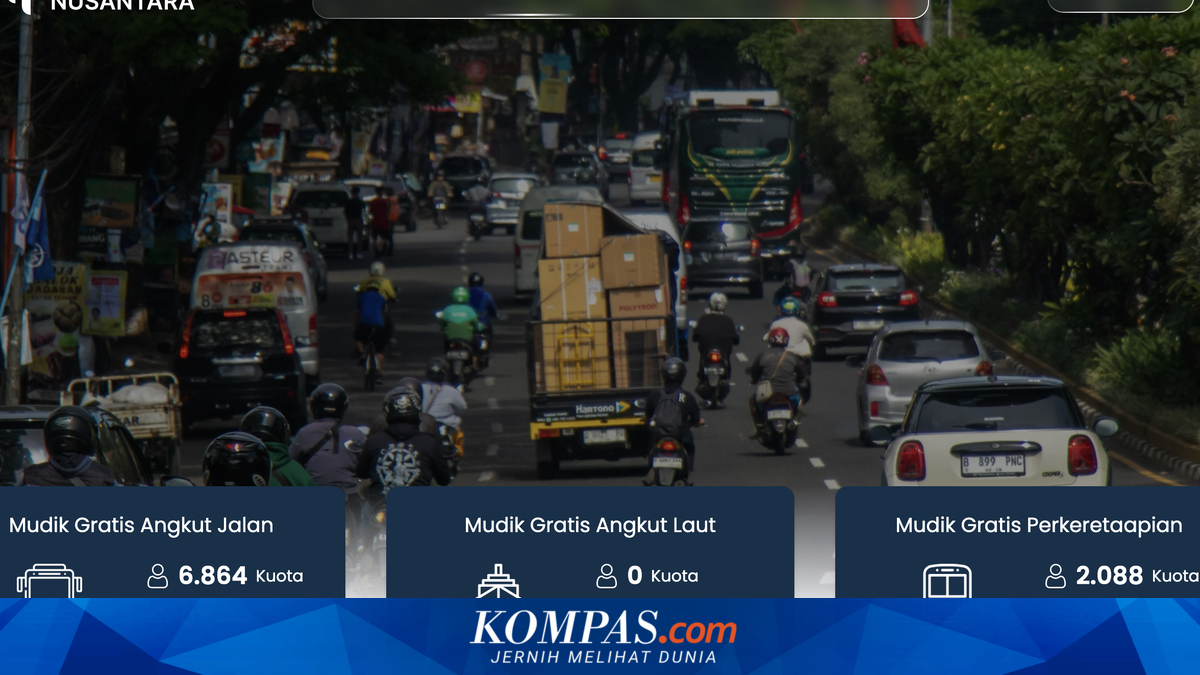Free Mudik Registration Opens Today at 08:00 WIB, Official Link and Registration Guide