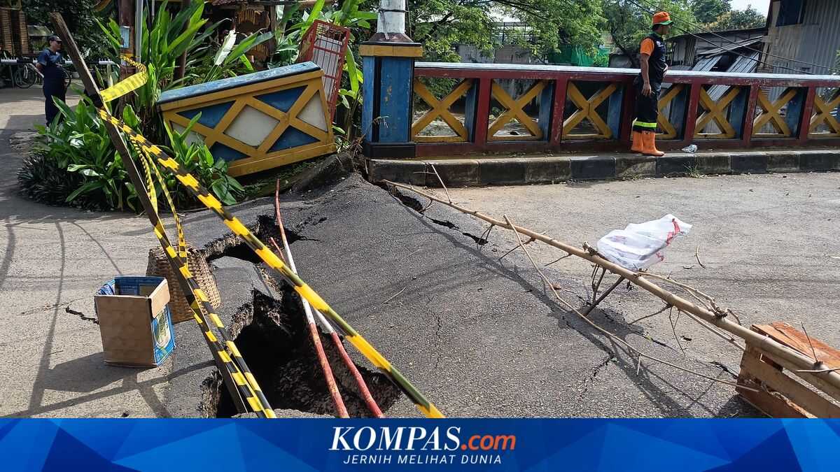 Kampung Kramat Bridge in Cipayung Subsides Again, Repairs to Begin Monday