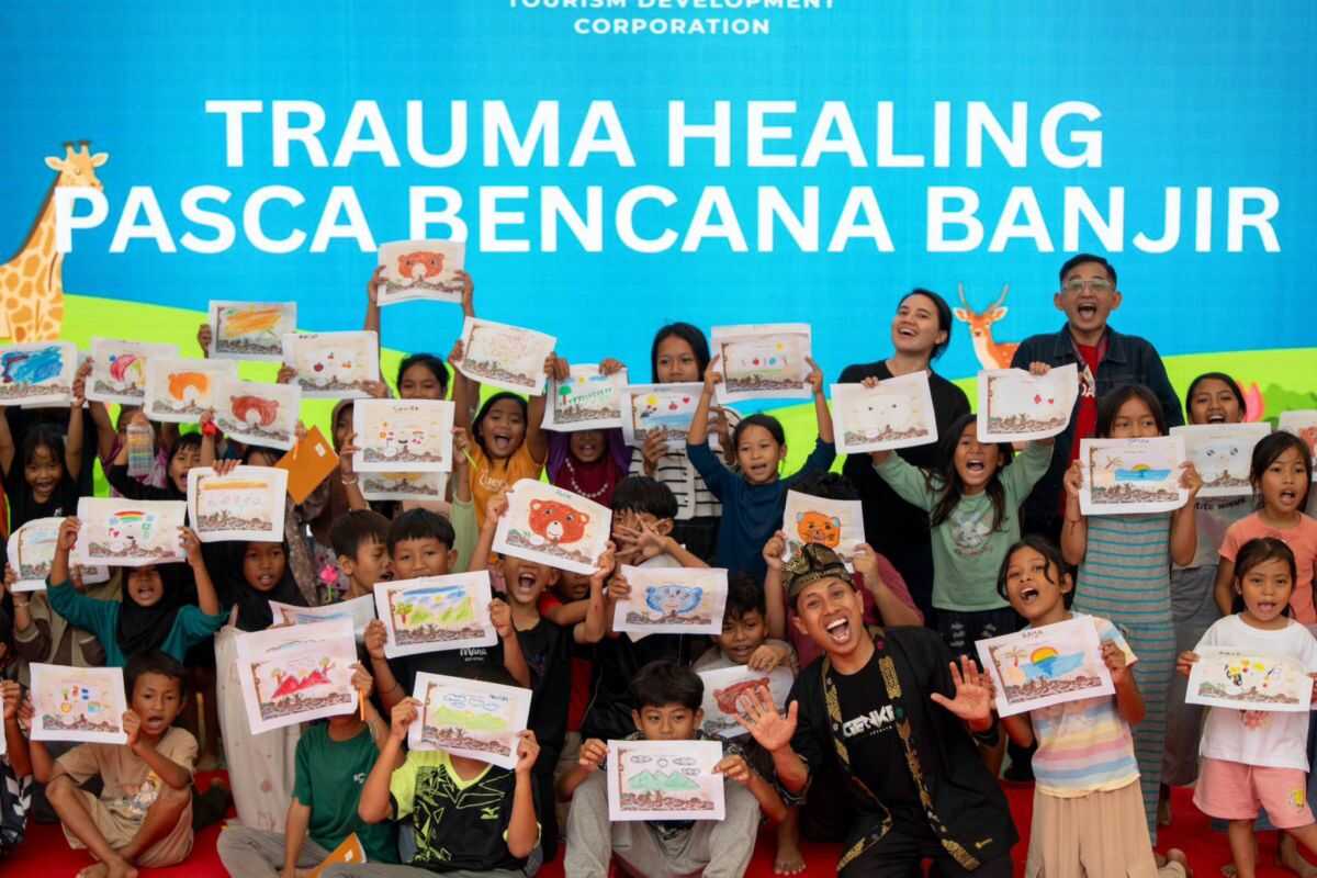 ITDC Provides Recovery Support for Children Affected by Flooding in Mandalika