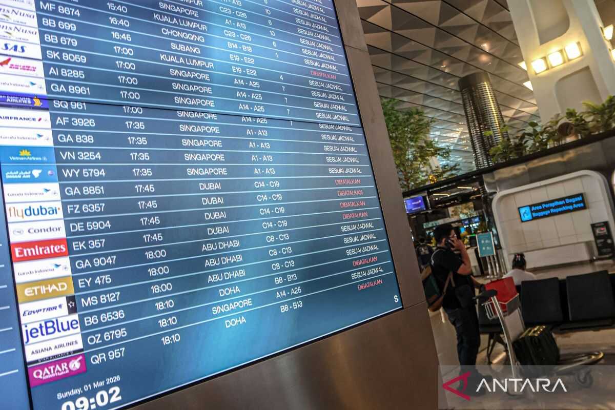 Indonesia calls for caution on Middle East flights