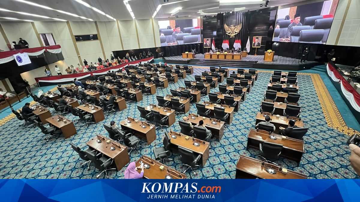 Only 39 Jakarta Regional Assembly Members Attend Plenary Session, Many Seats Empty