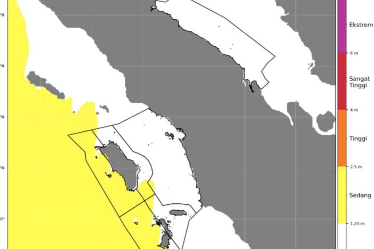 BMKG: Heed potential high waves in North Sumatran waters