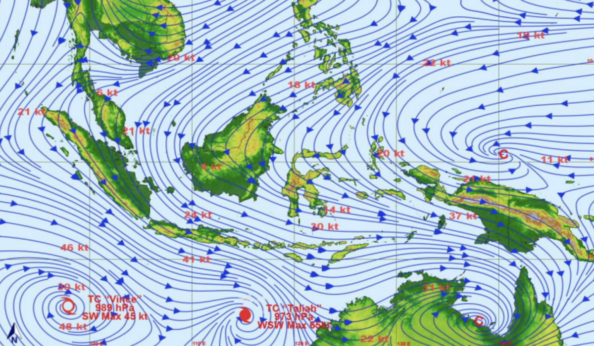 BMKG Issues Alert for Strong Winds of 45 km/h in Greater Jakarta Tonight