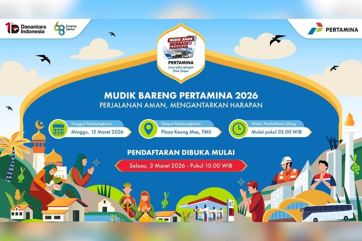 Pertamina Opens Free Mudik and Return Journey 2026, More Than 15 Cities. Note the Registration Date