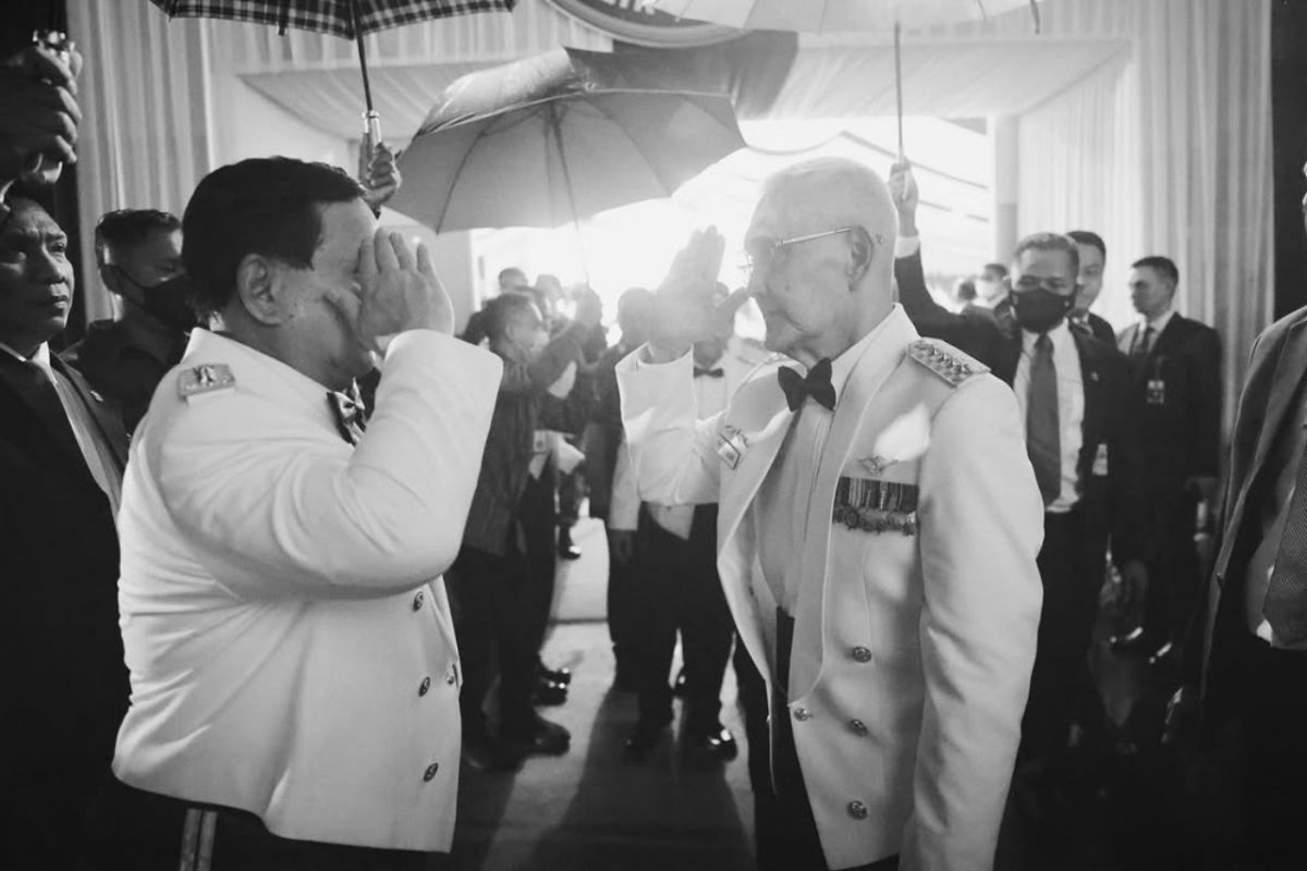 Prabowo Remembers Try Sutrisno as Soldier and Leader Who Prioritised the Nation