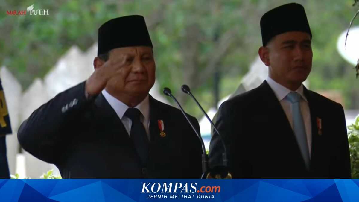 Gibran Visibly Startled by Honour Shots at Try Sutrisno's Funeral