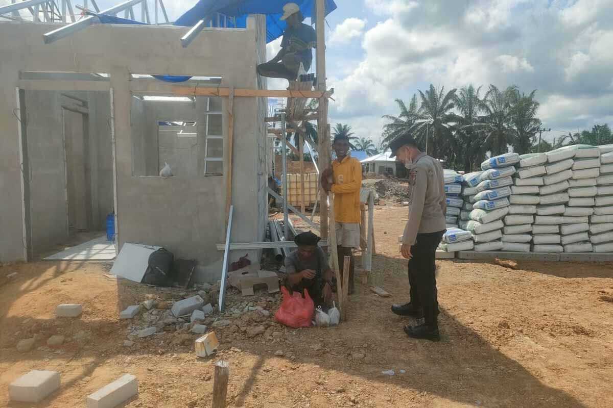 Aceh Police Ensure Housing Development in Aceh Tamiang Proceeds as Planned