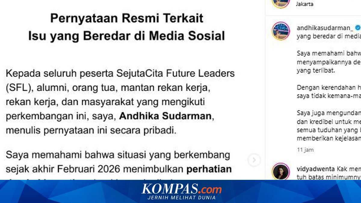 Andhika Sudarman, Founder of SejutaCita Future Leaders, Denies Allegations of Harassment Against Participants